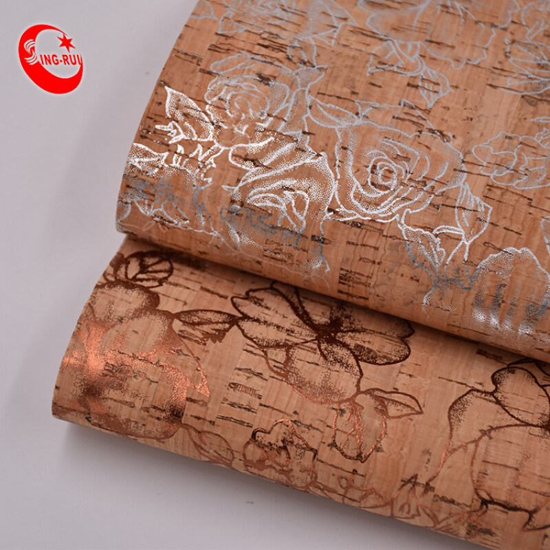 Natural Cork Thick Foiled Design Cork Sheet For Shoes