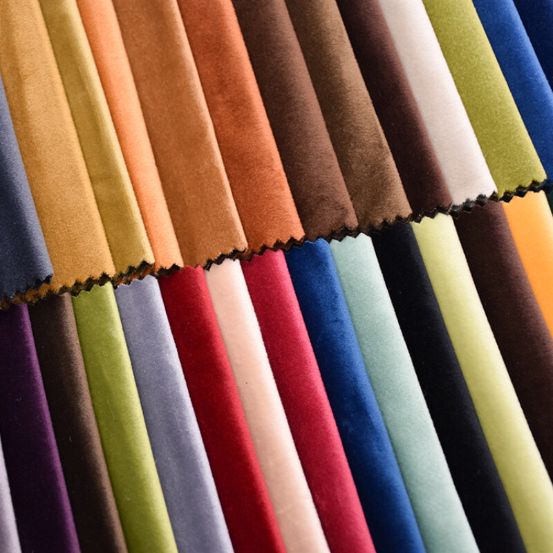 New Arrival China Factory Sofa Flocked Velvet Textiles Fabrics