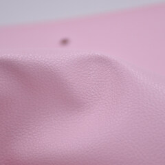 Pink Litchi Embossed Pattern Pu Synthetic Leather For Woman bag