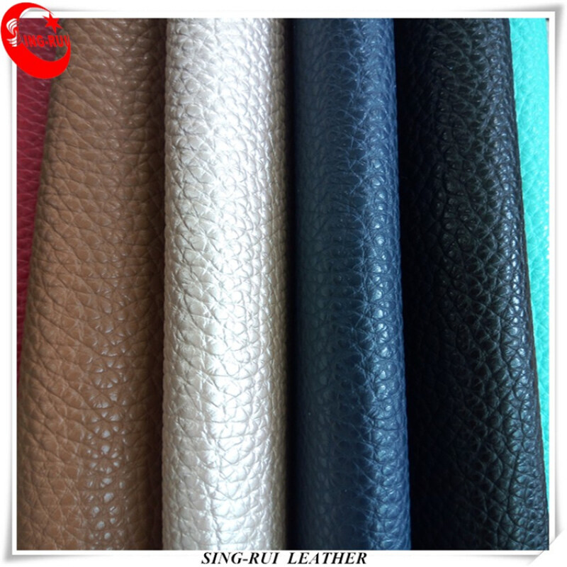 1.2mm Lichi Grain PVC Leather For Sofa and Bags