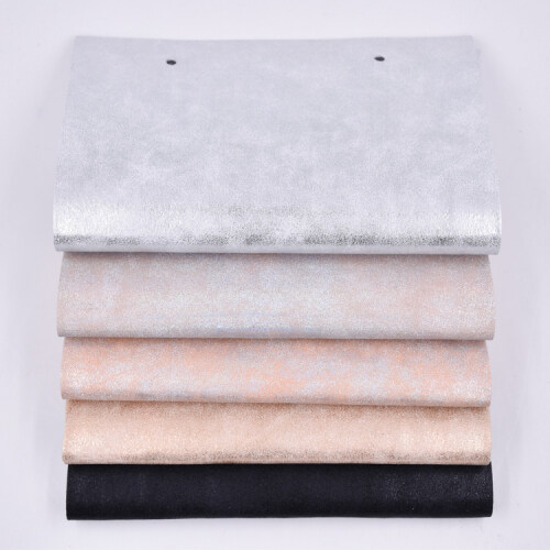 Metallic Color PU Faux Microfiber Leather for shoes for bag