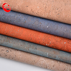 Colored Cork Fabric Rainbow  Cork Leather Fabric