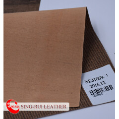 Fashionable Pu Cork Stripes Leather Fabric for bag