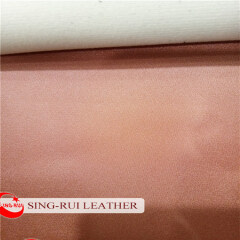 Smooth Satin Fabric PU Leather for lady shoe popular products
