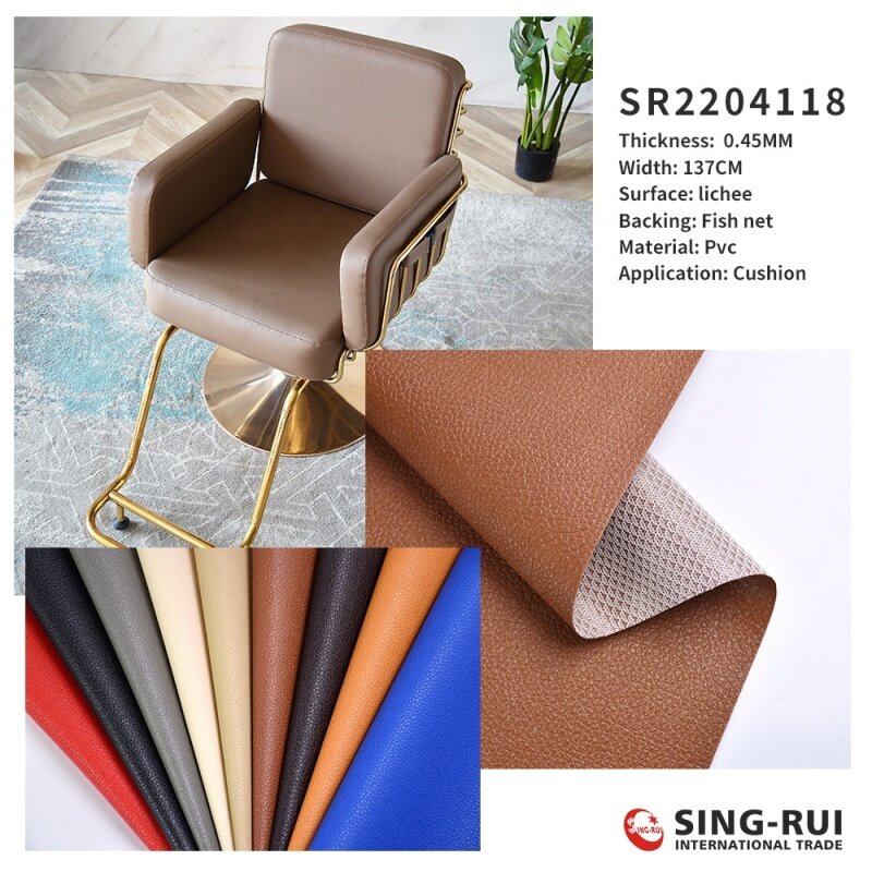 China Manufacturer Wholesale Perforated Car Seat Cover Cushion PVC Synthetic Leather for Chair Material