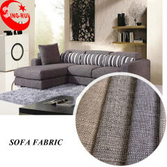 High Quality Colorful Eco-Friendly Bamboo Joint Pattern Imitation Linen Look Sofa Upholstery Fabric