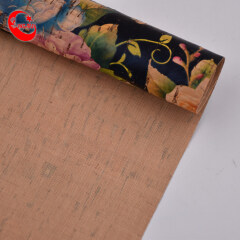 Beautiful Printing Cork Fabric Bag Material