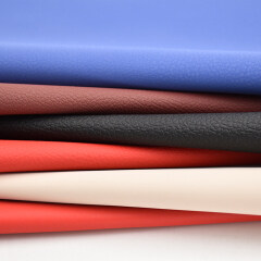 Finished Eco friendly Silicone Leather Rubber PU leather for sofa/seat