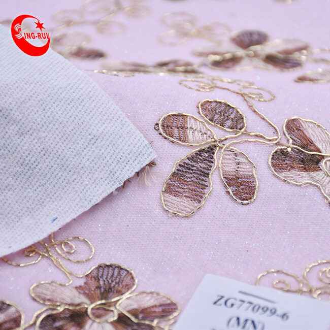 Fashion Lace Embroidery Fabric Glitter Sparkling Pu Leather Shoe Materials Manufacturers Stock For Bags Decoration