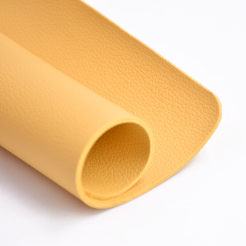 stock lot Wholesale Modern custom-made artificial raw material leather double sided pvc for placemat