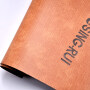 Change Color Artificial Pu Leather for Notebook and Jeans Label Leather for Dairies