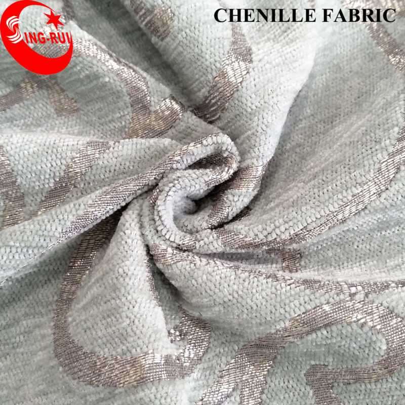 Wholesale Elegant Designed Sofa Fabric Price Per Meter Jacquard Chenille Upholstery Sofa Fabric Embosed
