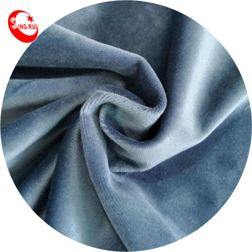 China Supplier 270GSM 100% Polyester Velvet Fabric Upholstery For Sofa