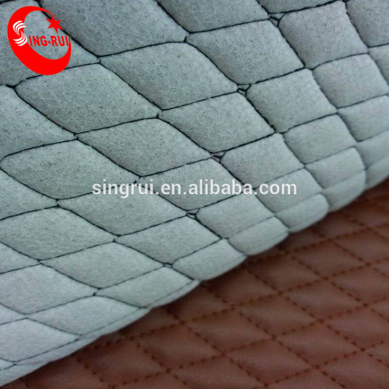 Hot Sell Quilt Lamination Artificial Leather For Boots