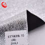 Silver Paper Surface Effect Shining Foiled Fabric for Fashion Shoes