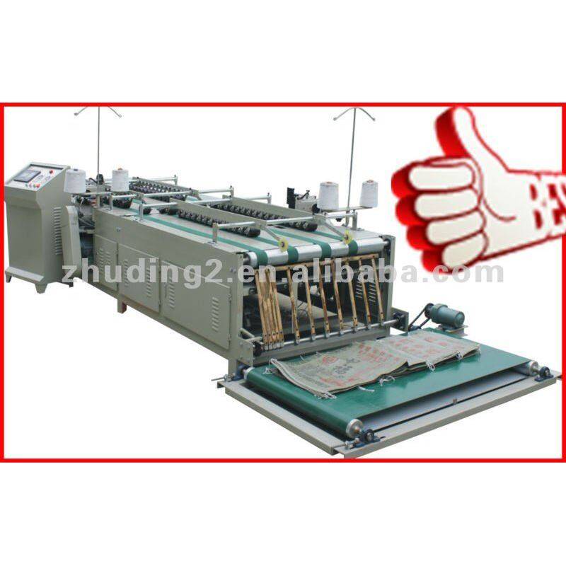 Special double -side pp woven jute feed bag cutting sewing machine
