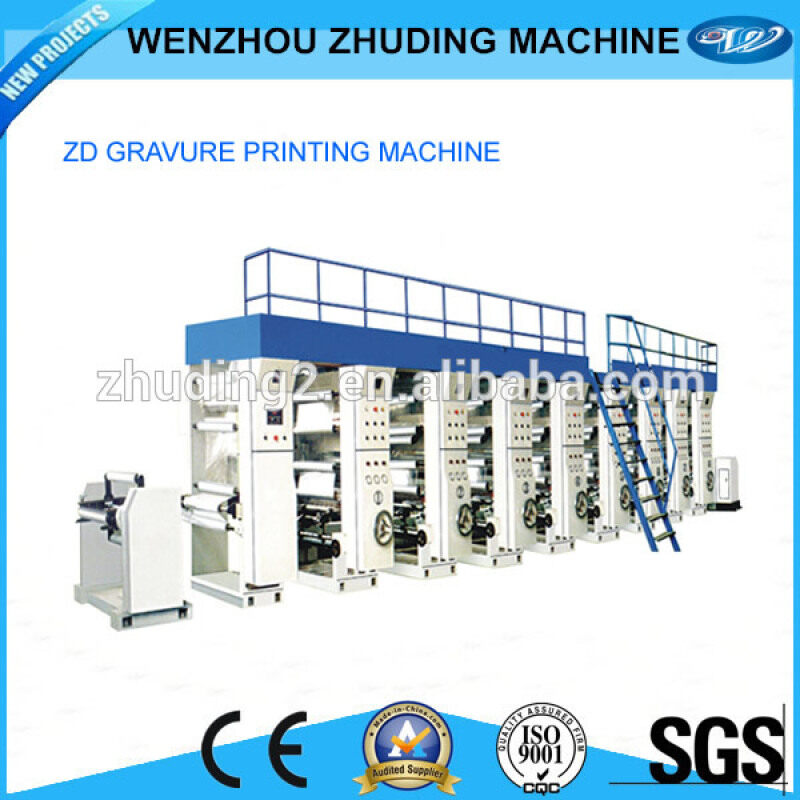 Best price 7 color rotogravure printing machine