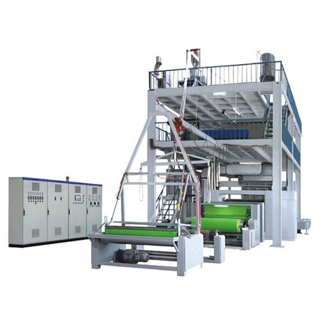 Fully automatic meltblown  non-woven fabric making machine production line