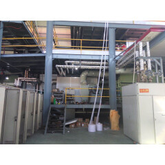 Full automatic pp spunbond meltblown nonwoven fabric making line