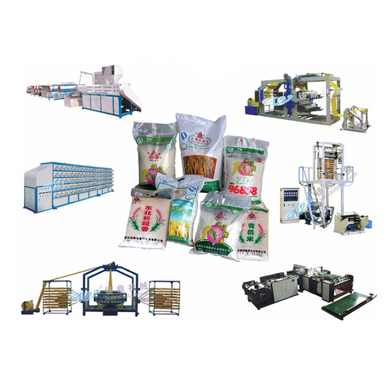 One stop service woven polypropylene rice bags making machine for 50kg