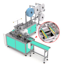 Máquina para fabricar mascarillas planas ultrasónicas totalmente automáticas ZD