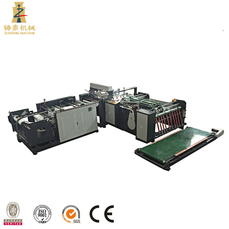AUTOMATIC PLASTIC WOVEN SACK RICE BAG CUTTING SEWING MAKING MACHINES