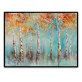 100% Handmade  Texture Oil Painting Abstract maple forest orange Art Wall Pictures for Living Room Home Office Decoration