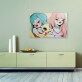 Customized Accepted Design Cartoon Girl wall decoration art printed canvas painting