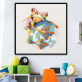Handmade Wall Decoration A lovely frog with a ball in his arms Abstract Canvas Art Oil Painting decor wall decor