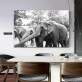 Custom print digital canvas modern painting, wall art decoration elephant animal canvas painting
