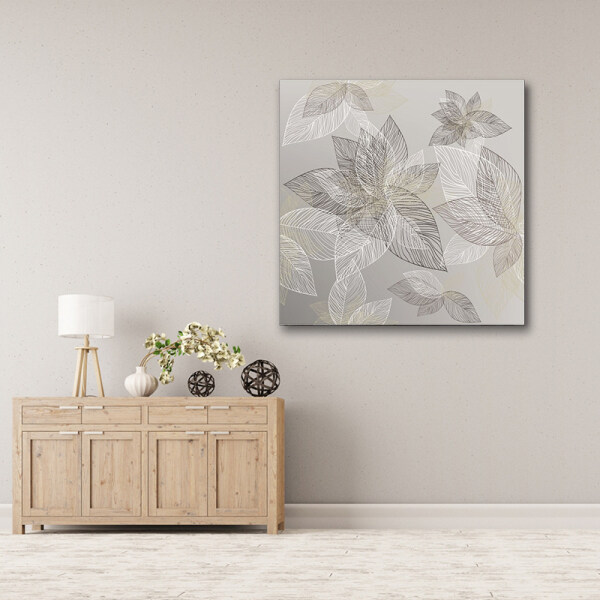 100% handpainted abstract flower modern oil painting large wall art nordic cuadros for sale