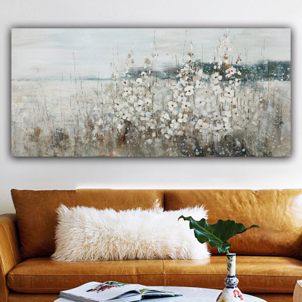 Home Decor Hand Made oil painting Scenery by the river Decorative painting