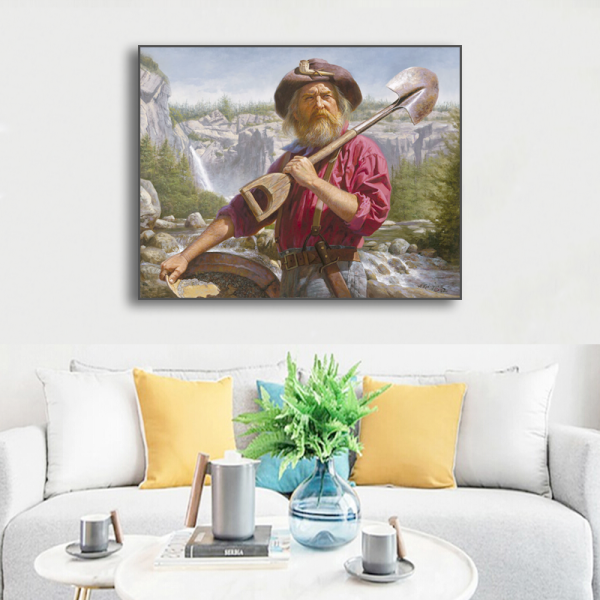 CIQ CCPIT Certificate west cowboy farmer digital printing picture painting, canvas art abstract wall decorative painting