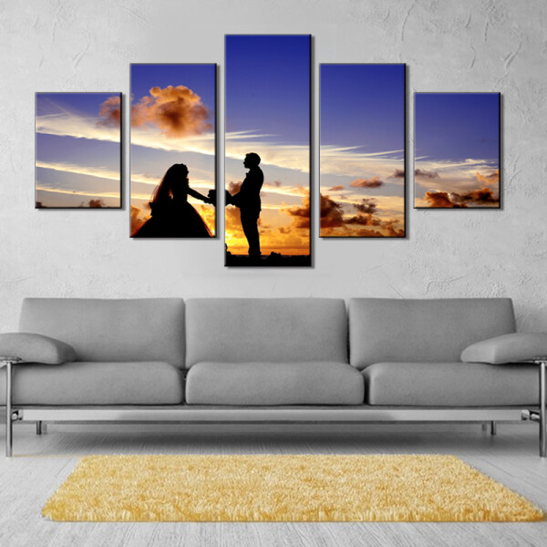 Factory Wholesale HD Poster  Wedding Canvas Print Painting  Modular Decoration Home Decor Modern Wall Pictures For Living Room