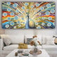 Luxury Art Modern Peacock Animal Picture Canvas Painting Wall Art Decoration
