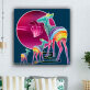Custom design abstract colorful deer photo picture print original product canvas wall art painting