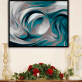 Abstract Chaos Blue And White Home Decoration Poster Living Room wall Art Canvas Oil Painting