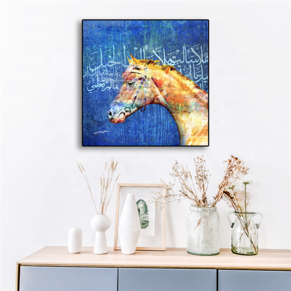 Hot Selling Wall Art Horse Canvas Painting, Horse Printed Canvas Painting For Home Decoration