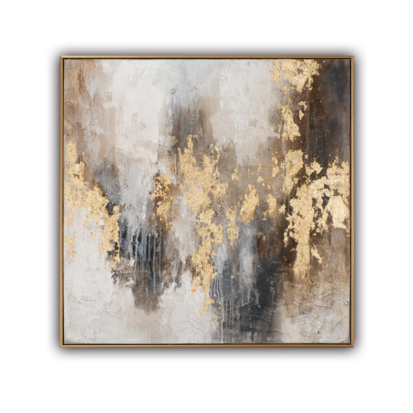 Abstract 3D Gold Thick Art Handmade Oil Painting Canvas Gold Paintings Wall Pictures Art Wall Artwork