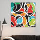 Wall art custom design abstract color circular prints canvas original products abstract paintings