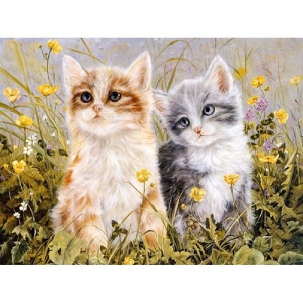 Diy Oil Handmade Canvas Painting Kits Animal Canvas Paint by Numbers