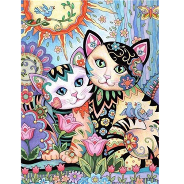 Pangoo Y5706 Wholesale Custom Anime Cat Animal DIY Painting by number set