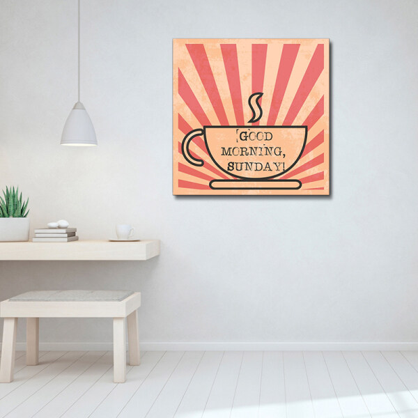 Home decor canvas art painting set modern wall decorative printed pictures beautiful painting by number coffee cup