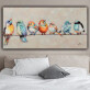 100% Hand-painted Modern Wall Art Animal Handmade Oil Painting On Canvas Wall Art Picture for Dinning Room Decor