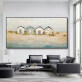 Customized handmade wall art sea view room oil painting, painting pictures for decor