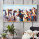 Knife Animal Equine Canvas Pictures Sales High Quality Handmade Calligraphy Abstract Oil Paintings Modern Single panel