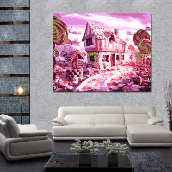BEAUTY oil paint painting by numbers diy picture drawing coloring on canvas painting by hand wall paint landscape