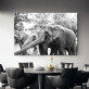 Custom print digital canvas modern painting, wall art decoration elephant animal canvas painting