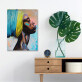 Canvas Paintings African Black Woman Graffiti Art Posters And Prints Abstract Girl On The Wall Art Pictures Home Decor