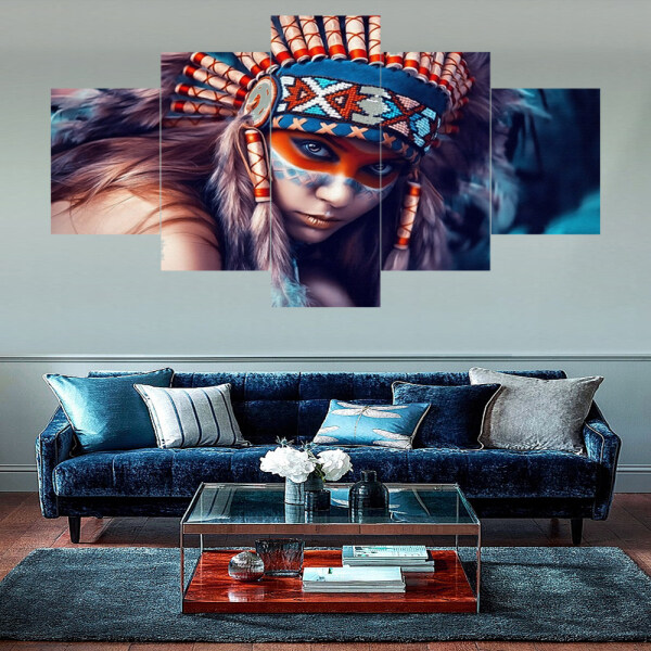 Unique design featured indigenous beauty women interior decoration modern canvas printing